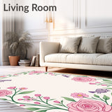 Elegant Blooming Garden Botanical Meadow Songbird Symphony(Pink)