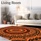 Boho Scatter Featuring Burnt Sienna Motifs(Orange)