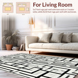 Black White Geometric(Gray)