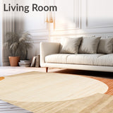 Beige Crescent Shaped with Anti Fatigue Padding and Non Skid Surface(Beige)
