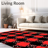 Elegant Buffalo Check with Seasonal Festive Appeal(Red)