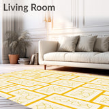 Contemporary Mosaic Labyrinth Artistic Display(Yellow)