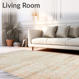 Sand and Beige Area Vintage Collection Distressed Style(Beige)