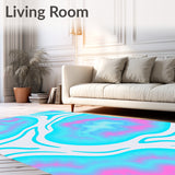 Mist Ombre Wave with Subtle Dreamscape Motifs (Blue) - ODIKA