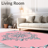 Fairy Tale Lace Medallion with Enchanted Scrollwork(Pink)