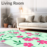 Blooming Garden Romance with Interlaced Petal Sprays and Botanical Silhouettes(Pink)