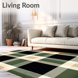 Buffalo Plaid Welcome with Traditional Lumberjack Check(Green)