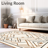 Minimalist Lattice with Contemporary Boho Spirit(Beige)