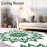 Rosette Collection with Symmetrical Bursts(Green)