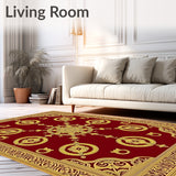 Rosette Mosaic with Byzantine Inspired Artistry(Red)