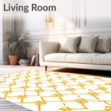 Modern Interlocking Lattice with Minimalist Motifs(Gold)