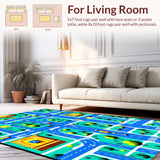 Interactive Colorful City Layout(Blue)