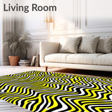 Contemporary Zigzag Decorative Accent(Yellow)
