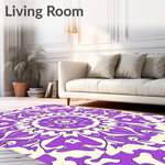 Bloom with Symmetrical Floral Arrangements (Purple) - ODIKA
