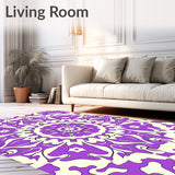 Bloom with Symmetrical Floral Arrangements (Purple) - ODIKA