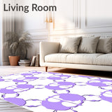 Floral Lattice Arrangement with Petal Inspired Hex Forms (Purple)