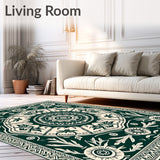 Ancient Pathway Medallion Tapestry With Artisan Crafted(Green)