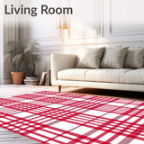 Traditional Tartan Inspired with Crisp Contrasting Checks(Red)