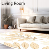 Elegant Botanical Leaf Symphony(Beige)