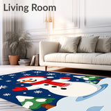 Festive Snowman Winter Holiday Decorative Accent(Blue)