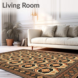 Beige Octagon Rustic Style(Red)