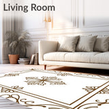 Ornate Damask Scrollwork Timeless Sophisticated Elegant(Brown)