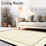 Aesthetic – Modern Geometric Area with Neutral Tones(Beige)