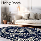 Enchanted Snowfall Decorative Winter Holiday Celebration(Navy)