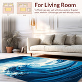 Trendy Oceanic Abstract Design(Blue)