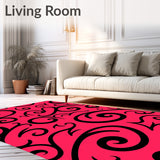 Innovative Whirl Dynamic Flowing Decorative Statement (Pink)