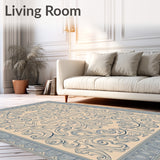 Mystic Horizon Swirl Ornate Enchanted Tapestry Collection(Beige)