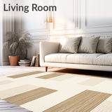 Solid Light Brown Weatherproof Beige Accent(Beige)