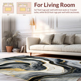 Chic Gray and Gold Composition(Black)