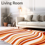 Sunset Rippling Waves Tapestry (Beige) - ODIKA