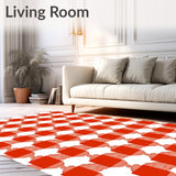 Autumn Harvest Checkered with Alternating Design(Red)