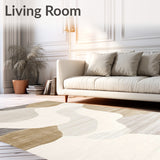 Elegant Abstract Area with Surface Design(Beige)