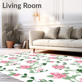 Blooming Botanical Vintage Floral Tapestry With Elegant Motif(Pink)