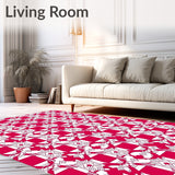 Traditional Holiday Tartan with Crisp Checkerboard Layout(Red)