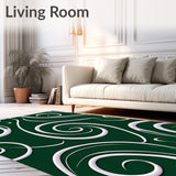 Abstract Swirl Vortex Design with Contemporary Art Styling(Green)