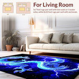 Enchanting Celestial Wildlife Motif(Blue)