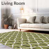 Abstract Moss Garden Hexagon with Nature Inspired Art(Green)