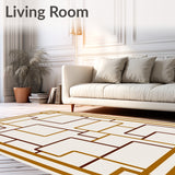 Modern Interlocking Maze with Elegant Framing(Gold)