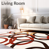 Abstract Swirl Modern Artistic Brushstroke Watercolor(Ivory)