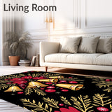 Enchanted Bell Bouquet with Festive Fir and Sparkling Berry Details(Black)