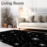 Celestial Constellation with Twinkling Motifs (Black)