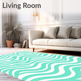 Abstract Interlocking Waves with Soothing Curves and Flowing Lines(Green)