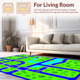 Whimsical Cityscape Exploration Canvas(Blue)