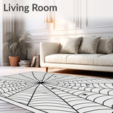 Arachnid Web Spun Decorative Tapestry(Black)