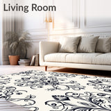 Rotana Floral Damask Vintage Inspired(Black)