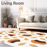 Inspired Abstract Animal Print with Contours(Orange)